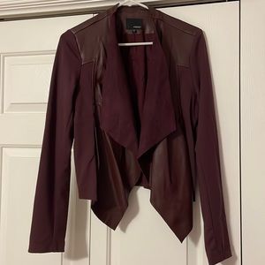Edyson maroon leather jacket w suede detail. Size M. Great condition. Smoke free
